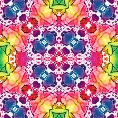 Kusursuz desenli soyut kare. Soyut arkaplan. Doku yaratıcı modern kaleydoskop