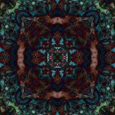 Kusursuz soyut kare deseni. Soyut arkaplan. Yaratıcı doku. Kaleydoskop sanatı