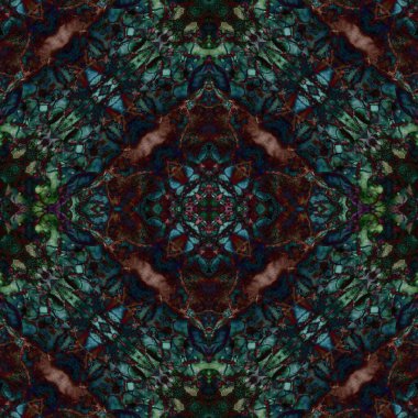 Kusursuz desenli soyut kare. Soyut arkaplan. Doku yaratıcı modern kaleydoskop