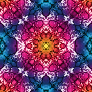 Kusursuz desenli soyut kare. Soyut arkaplan. Doku yaratıcı modern kaleydoskop