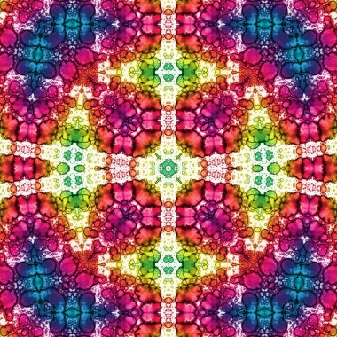 Kusursuz soyut kare deseni. Soyut arkaplan. Yaratıcı doku. Kaleydoskop sanatı