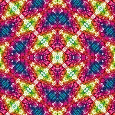 Kusursuz desenli soyut kare. Soyut arkaplan. Doku yaratıcı modern kaleydoskop