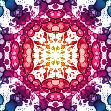 Kusursuz soyut kare deseni. Soyut arkaplan. Yaratıcı doku. Kaleydoskop sanatı