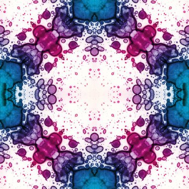 Kusursuz desenli soyut kare. Soyut arkaplan. Doku yaratıcı modern kaleydoskop