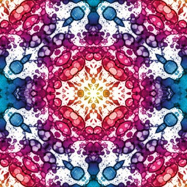 Kusursuz desenli soyut kare. Soyut arkaplan. Doku yaratıcı modern kaleydoskop