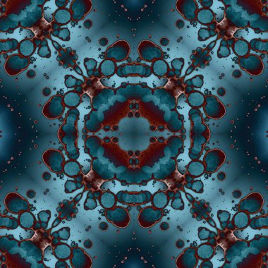 Kusursuz desenli soyut kare. Soyut arkaplan. Doku yaratıcı modern kaleydoskop