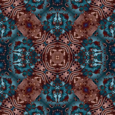 Kusursuz soyut kare deseni. Soyut arkaplan. Yaratıcı doku. Kaleydoskop sanatı