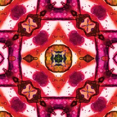 Kusursuz desenli soyut kare. Soyut arkaplan. Doku yaratıcı modern kaleydoskop