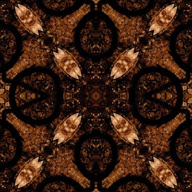 Kusursuz desenli soyut kare. Soyut arkaplan. Doku yaratıcı modern kaleydoskop