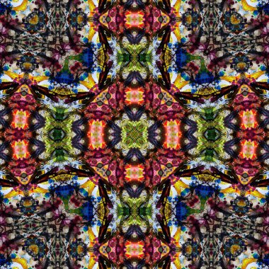 Kusursuz soyut kare deseni. Soyut arkaplan. Yaratıcı doku. Kaleydoskop sanatı