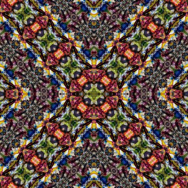 Kusursuz desenli soyut kare. Soyut arkaplan. Doku yaratıcı modern kaleydoskop