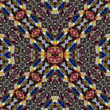 Kusursuz soyut kare deseni. Soyut arkaplan. Yaratıcı doku. Kaleydoskop sanatı