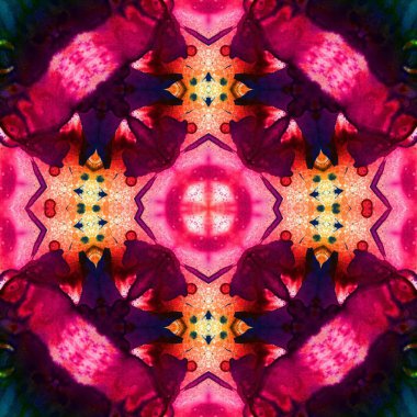 Kusursuz soyut kare deseni. Soyut arkaplan. Yaratıcı doku. Kaleydoskop sanatı