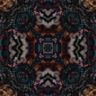 Kusursuz soyut kare deseni. Soyut arkaplan. Yaratıcı doku. Kaleydoskop sanatı