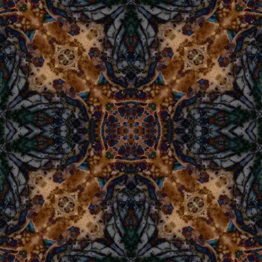 Kusursuz soyut kare deseni. Soyut arkaplan. Yaratıcı doku. Kaleydoskop sanatı