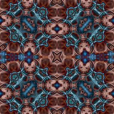 Kusursuz desenli soyut kare. Soyut arkaplan. Doku yaratıcı modern kaleydoskop