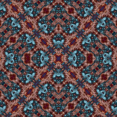 Kusursuz desenli soyut kare. Soyut arkaplan. Doku yaratıcı modern kaleydoskop