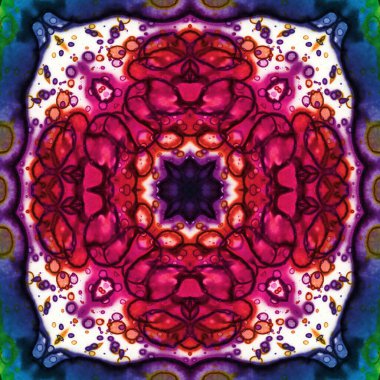 Kusursuz soyut kare deseni. Soyut arkaplan. Yaratıcı doku. Kaleydoskop sanatı