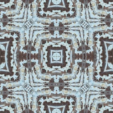 Kusursuz desenli soyut kare. Soyut arkaplan. Doku yaratıcı modern kaleydoskop