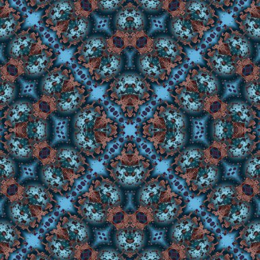 Kusursuz desenli soyut kare. Soyut arkaplan. Doku yaratıcı modern kaleydoskop