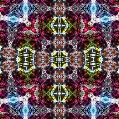 Kusursuz soyut kare deseni. Soyut arkaplan. Yaratıcı doku. Kaleydoskop sanatı