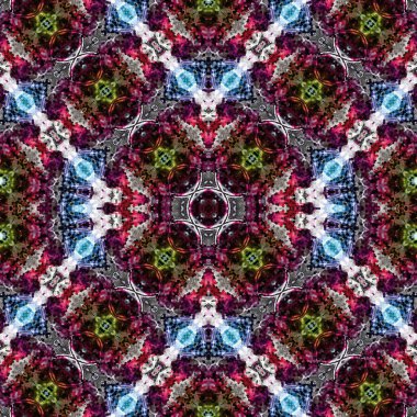 Kusursuz soyut kare deseni. Soyut arkaplan. Yaratıcı doku. Kaleydoskop sanatı