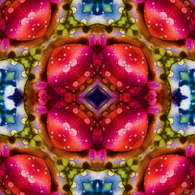 Kusursuz desenli soyut kare. Soyut arkaplan. Doku yaratıcı modern kaleydoskop