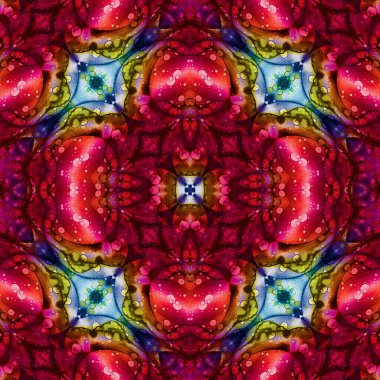 Kusursuz soyut kare deseni. Soyut arkaplan. Yaratıcı doku. Kaleydoskop sanatı