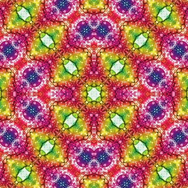 Kusursuz desenli soyut kare. Soyut arkaplan. Doku yaratıcı modern kaleydoskop