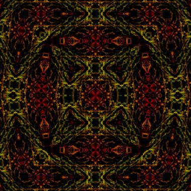 Kusursuz soyut kare deseni. Soyut arkaplan. Yaratıcı doku. Kaleydoskop sanatı