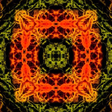 Kusursuz soyut kare deseni. Soyut arkaplan. Yaratıcı doku. Kaleydoskop sanatı