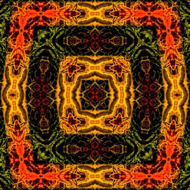 Kusursuz soyut kare deseni. Soyut arkaplan. Yaratıcı doku. Kaleydoskop sanatı