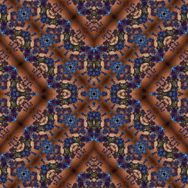 Kusursuz desenli soyut kare. Soyut arkaplan. Doku yaratıcı modern kaleydoskop