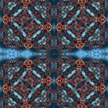 Kusursuz desenli soyut kare. Soyut arkaplan. Doku yaratıcı modern kaleydoskop