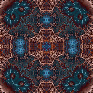 Kusursuz soyut kare deseni. Soyut arkaplan. Yaratıcı doku. Kaleydoskop sanatı