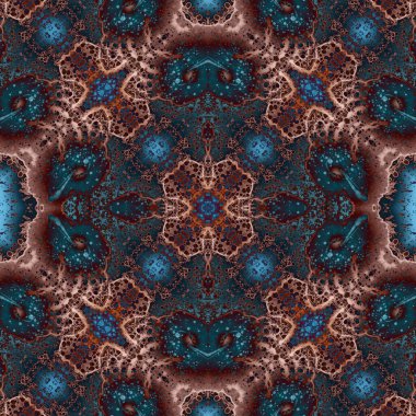 Kusursuz desenli soyut kare. Soyut arkaplan. Doku yaratıcı modern kaleydoskop