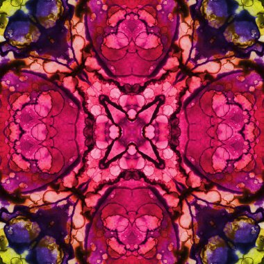 Kusursuz soyut kare deseni. Soyut arkaplan. Yaratıcı doku. Kaleydoskop sanatı