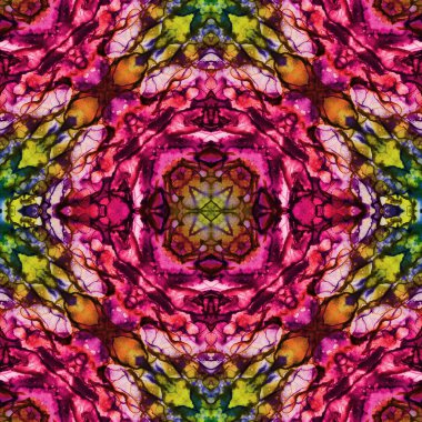 Kusursuz desenli soyut kare. Soyut arkaplan. Doku yaratıcı modern kaleydoskop