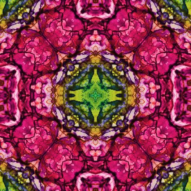 Kusursuz soyut kare deseni. Soyut arkaplan. Yaratıcı doku. Kaleydoskop sanatı