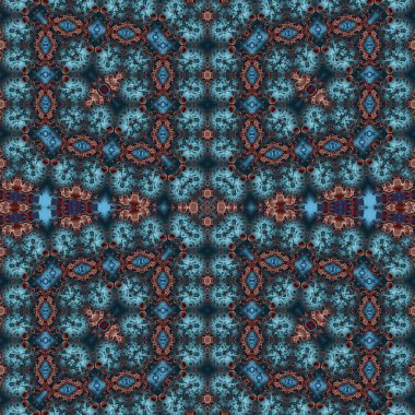 Kusursuz desenli soyut kare. Soyut arkaplan. Doku yaratıcı modern kaleydoskop