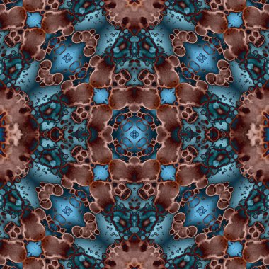 Kusursuz desenli soyut kare. Soyut arkaplan. Doku yaratıcı modern kaleydoskop