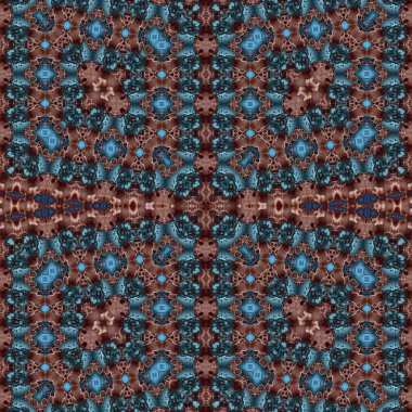 Kusursuz desenli soyut kare. Soyut arkaplan. Doku yaratıcı modern kaleydoskop