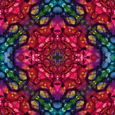 Kusursuz desenli soyut kare. Soyut arkaplan. Doku yaratıcı modern kaleydoskop
