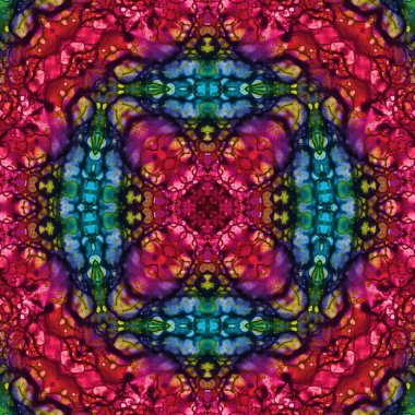 Kusursuz soyut kare deseni. Soyut arkaplan. Yaratıcı doku. Kaleydoskop sanatı