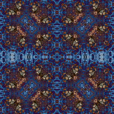 Kusursuz desenli soyut kare. Soyut arkaplan. Doku yaratıcı modern kaleydoskop