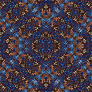 Kusursuz soyut kare deseni. Soyut arkaplan. Yaratıcı doku. Kaleydoskop sanatı