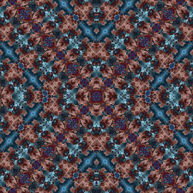 Kusursuz desenli soyut kare. Soyut arkaplan. Doku yaratıcı modern kaleydoskop