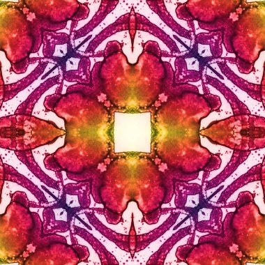 Kusursuz desenli soyut kare. Soyut arkaplan. Doku yaratıcı modern kaleydoskop