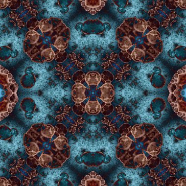 Kusursuz desenli soyut kare. Soyut arkaplan. Doku yaratıcı modern kaleydoskop