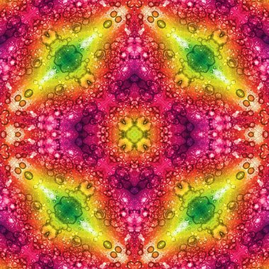 Kusursuz soyut kare deseni. Soyut arkaplan. Yaratıcı doku. Kaleydoskop sanatı